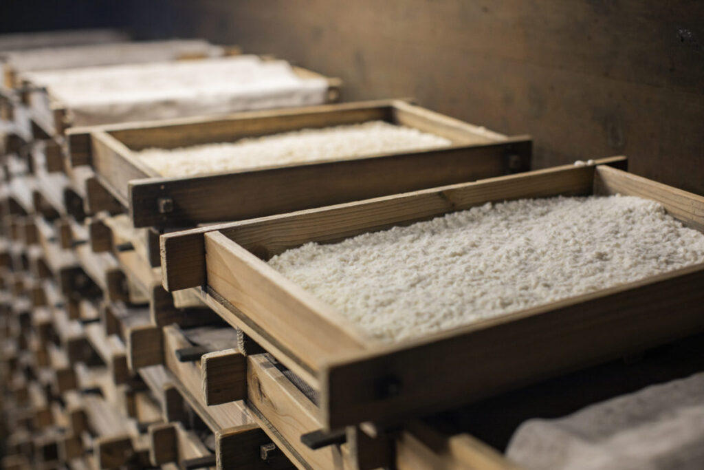Pequeño laboratorio de fermentación en Japón